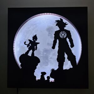 Lámpara Goku y Vegeta batalla