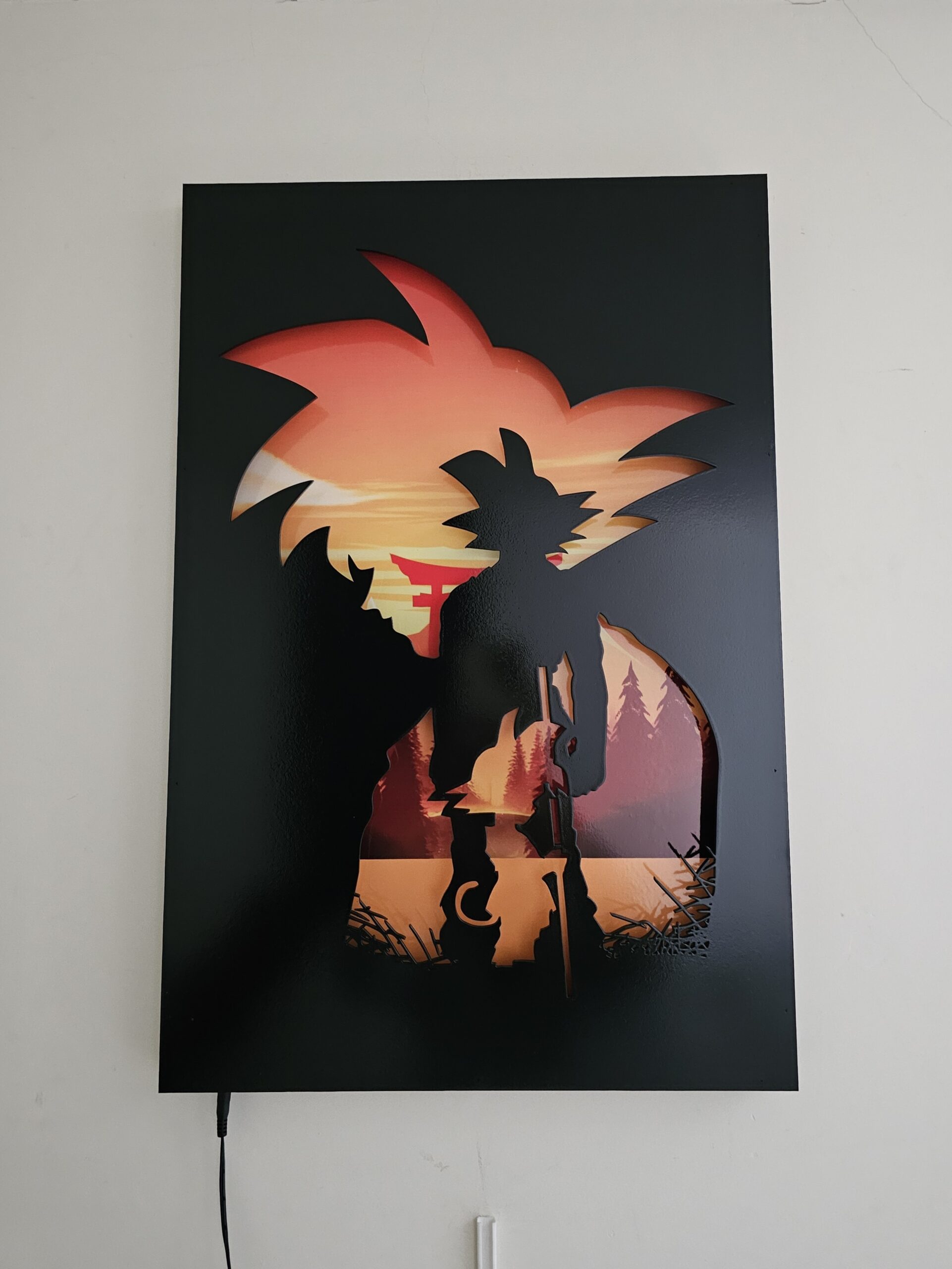 Lámpara siluetas de Goku - Image 3