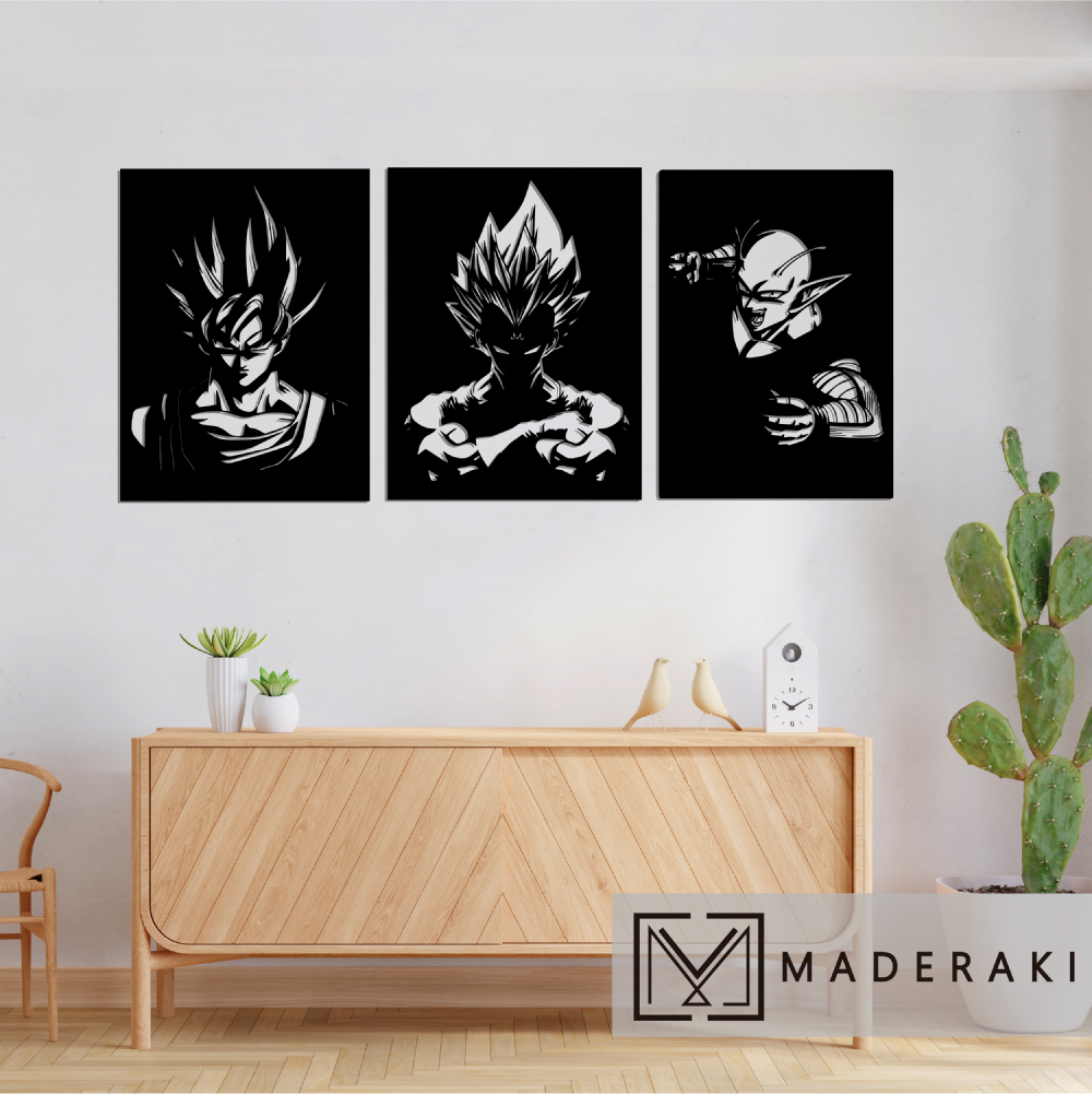3 Cuadros Dragon Ball Z