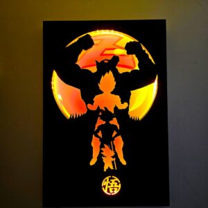 Lámpara siluetas de Goku