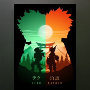 Lámpara Deku y Bakugo