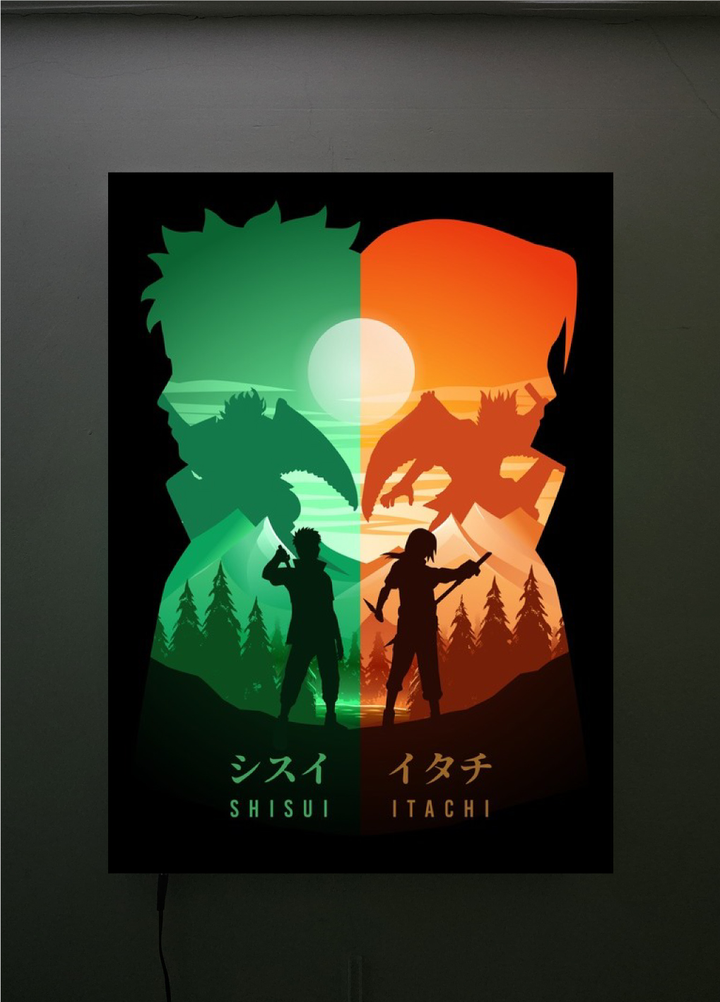 Lámpara Itachi y Shisui
