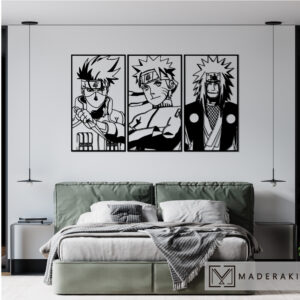 Kakashi, Naruto y Jiraiya