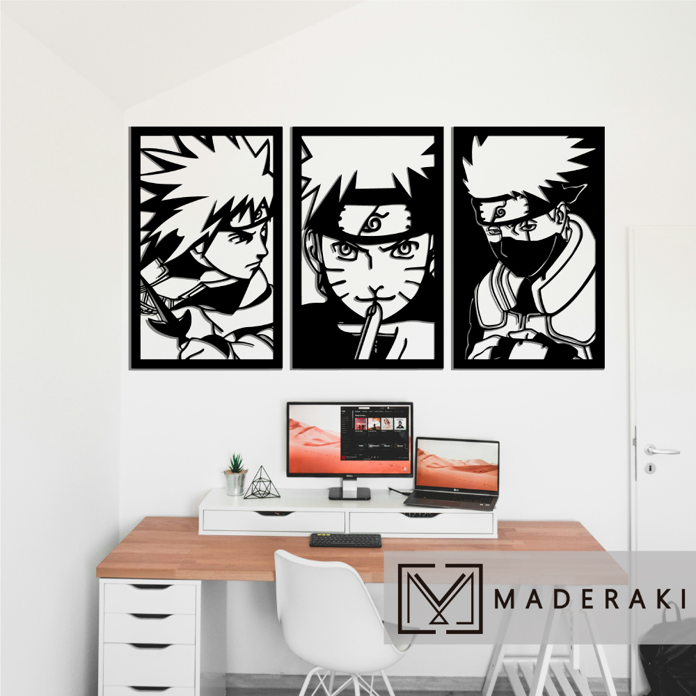 Naruto, Minato y Kakashi