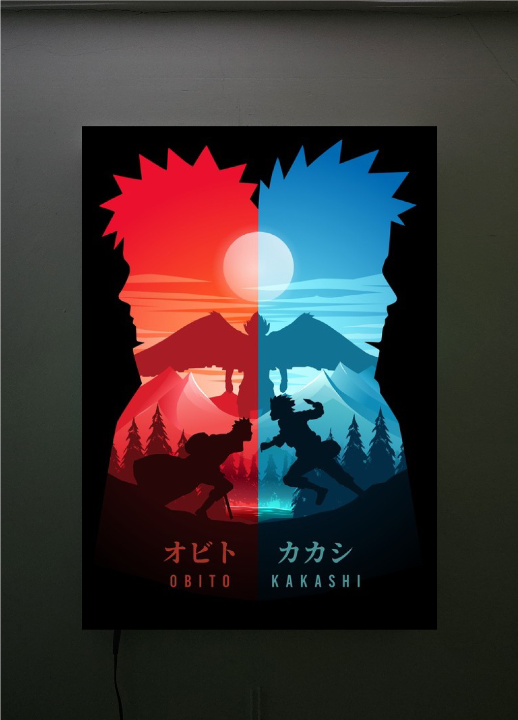 Lámpara de Obito y Kakashi