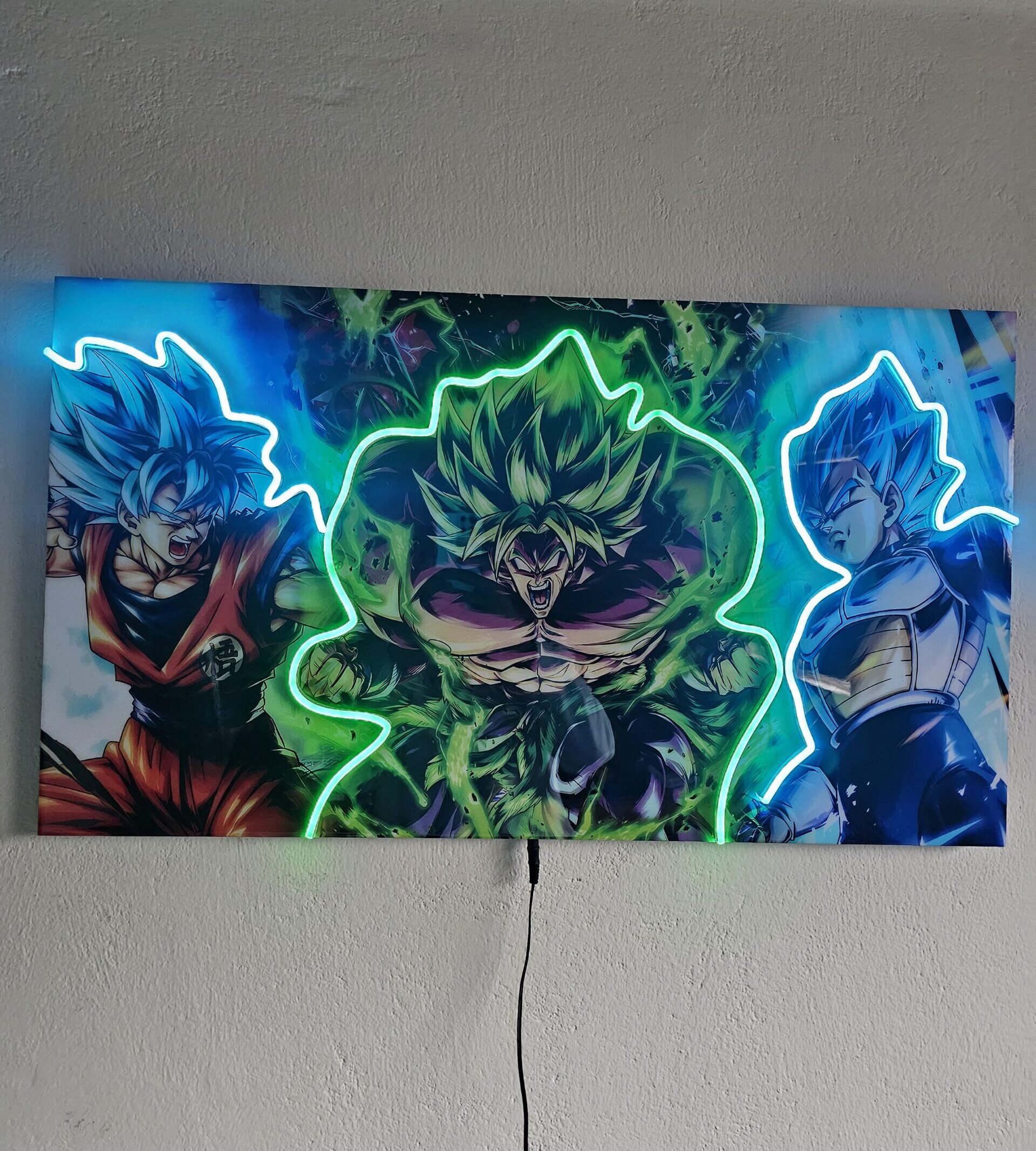 Goku, Broly y Vegeta